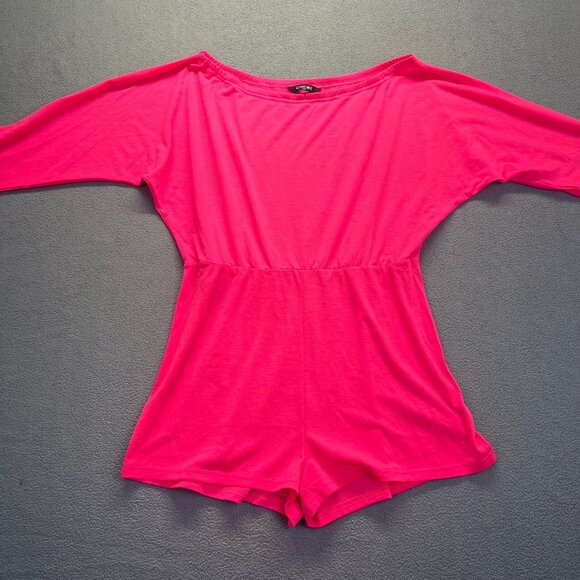 Pink Romper Romper Shorts 1 Piece Outfit Women's Size XXL,Resorts,Beach,Casual - Picture 9 of 9